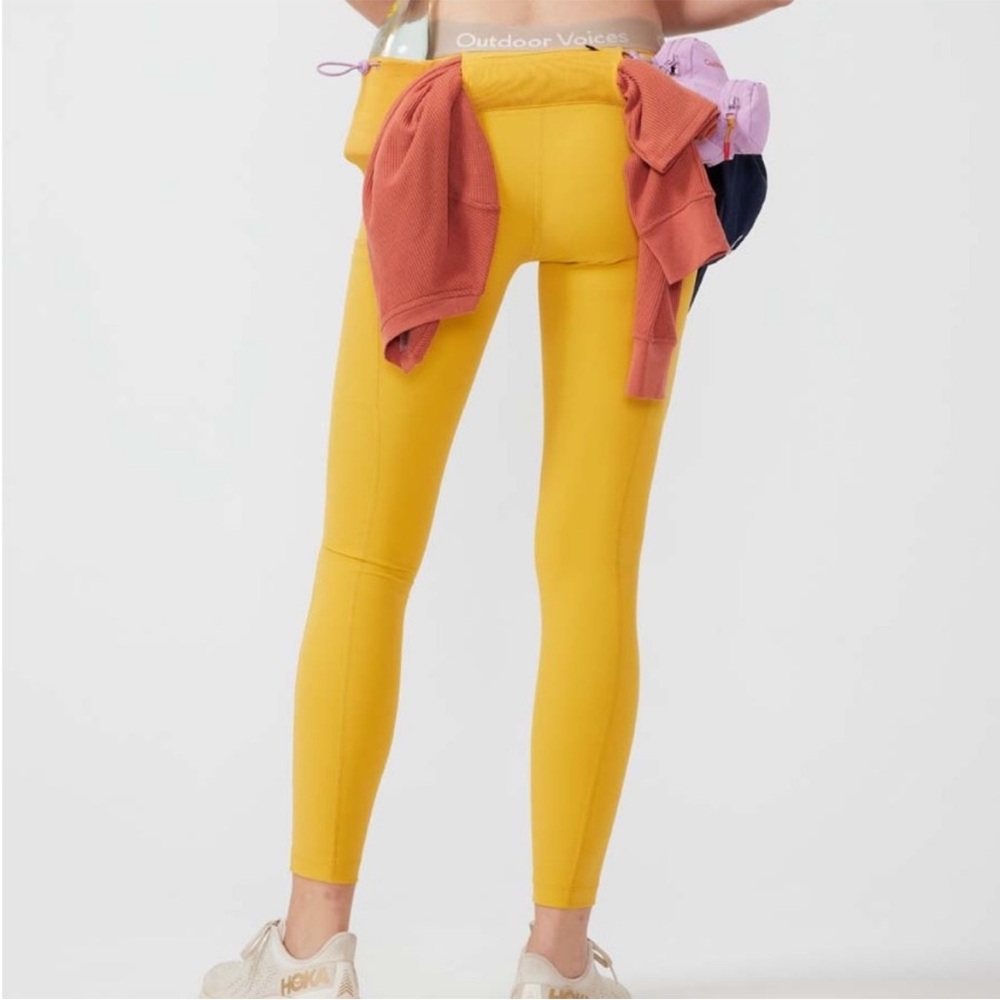 Outdoor Voices Snacks 7/8 Leggings in Cider Yellow
